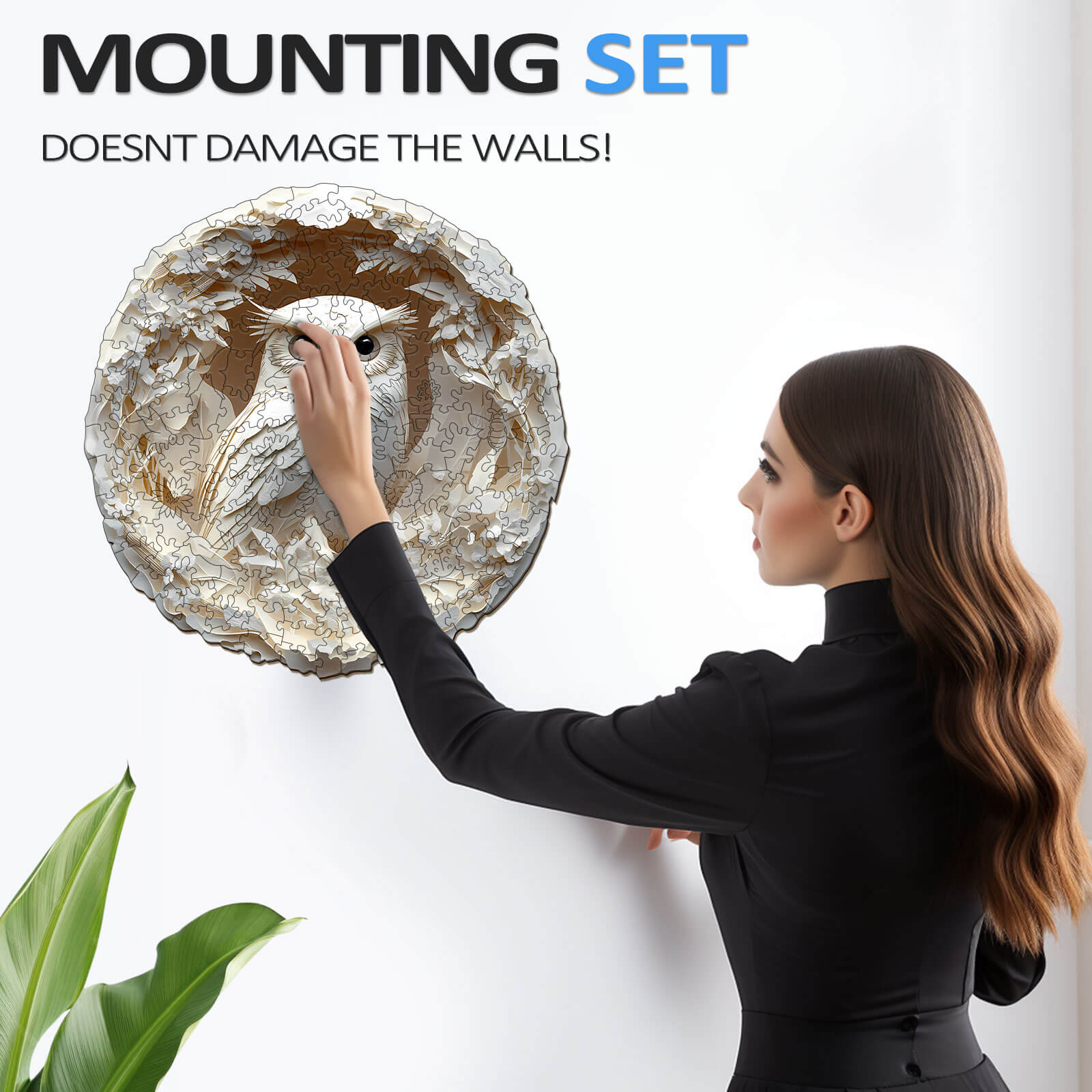 Paper Carved Owl Wooden Jigsaw Puzzle