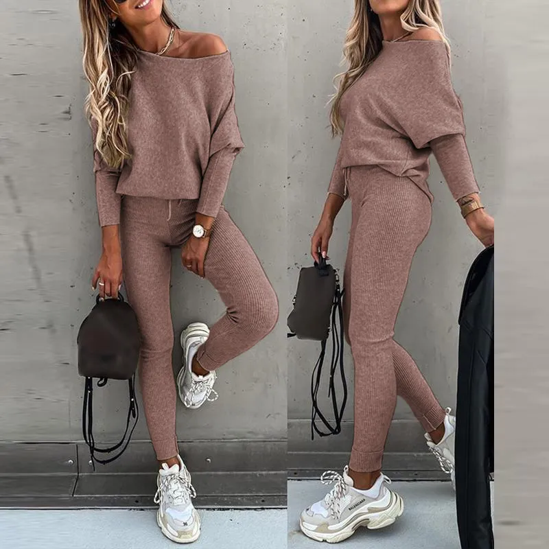 Women's 2 Piece Lounge Outfit Long Sleeve