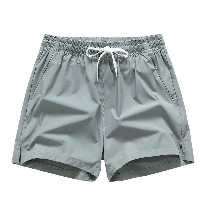 Men's Zipper Pocket Shorts, Regular Fit Casual Drawstring Waist Shorts for Daily Outdoor Wear