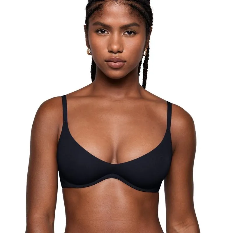 Women's Inbarely Plus Plunge Bra - Unlined Underwire Sexy Demi Balconette Bras