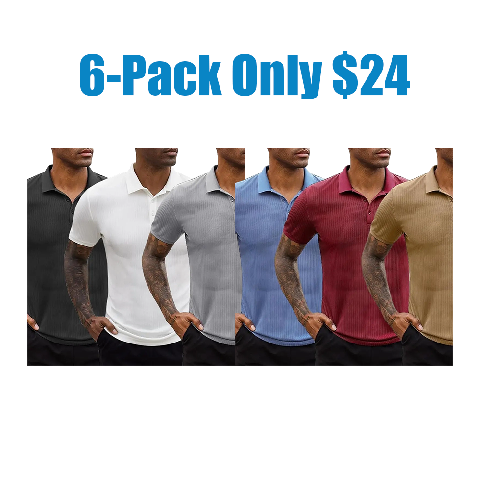 Men's Polo Shirts – Soft Breathable Cotton, Comfortable Short Sleeve Casual Fit, Classic Collared Polo Shirts for Work, Golf, Travel &Everyday Wear