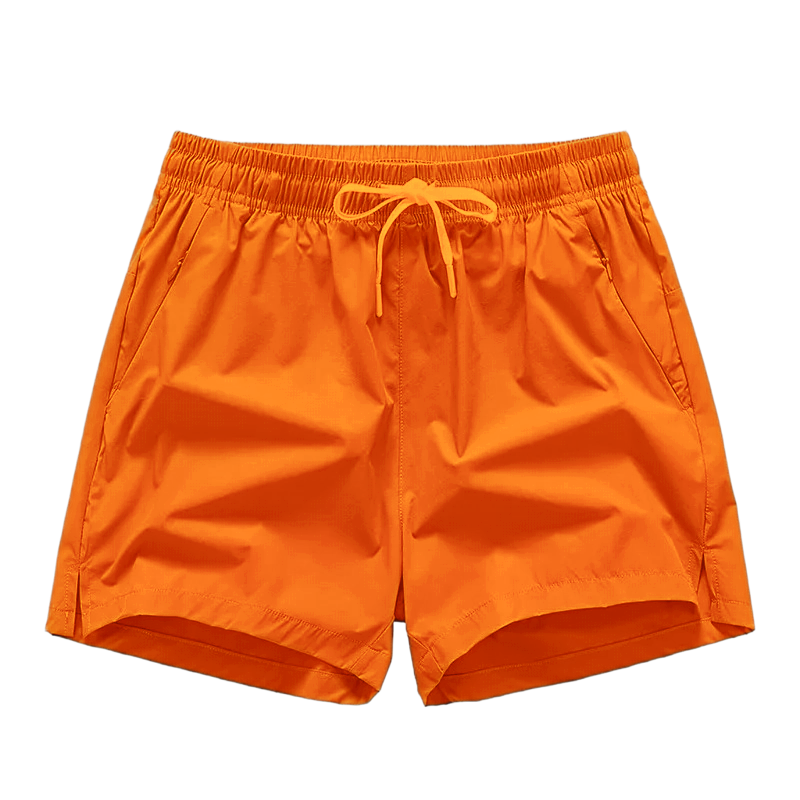 Men's Zipper Pocket Shorts, Regular Fit Casual Drawstring Waist Shorts for Daily Outdoor Wear
