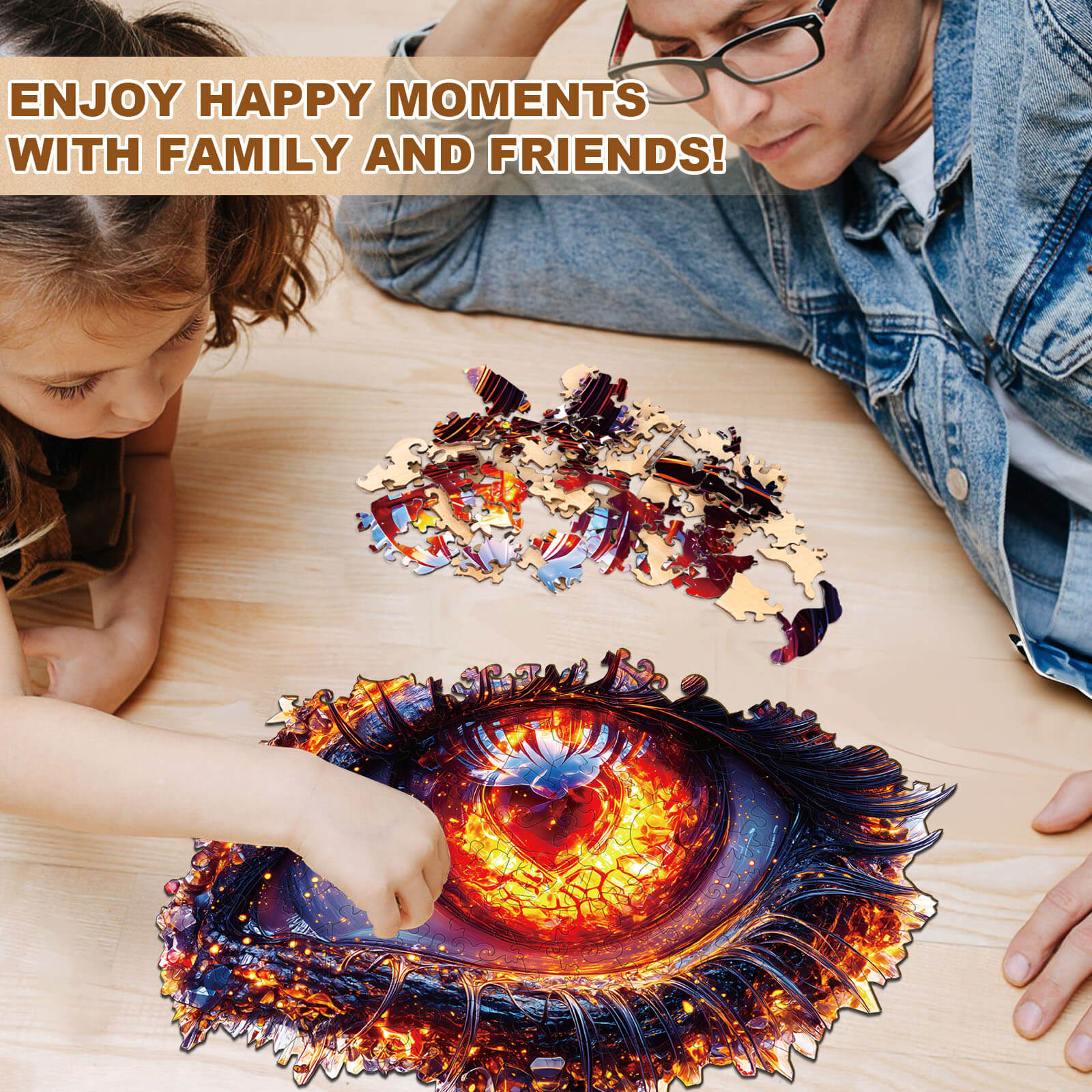 Ember Eye Wooden Jigsaw Puzzle