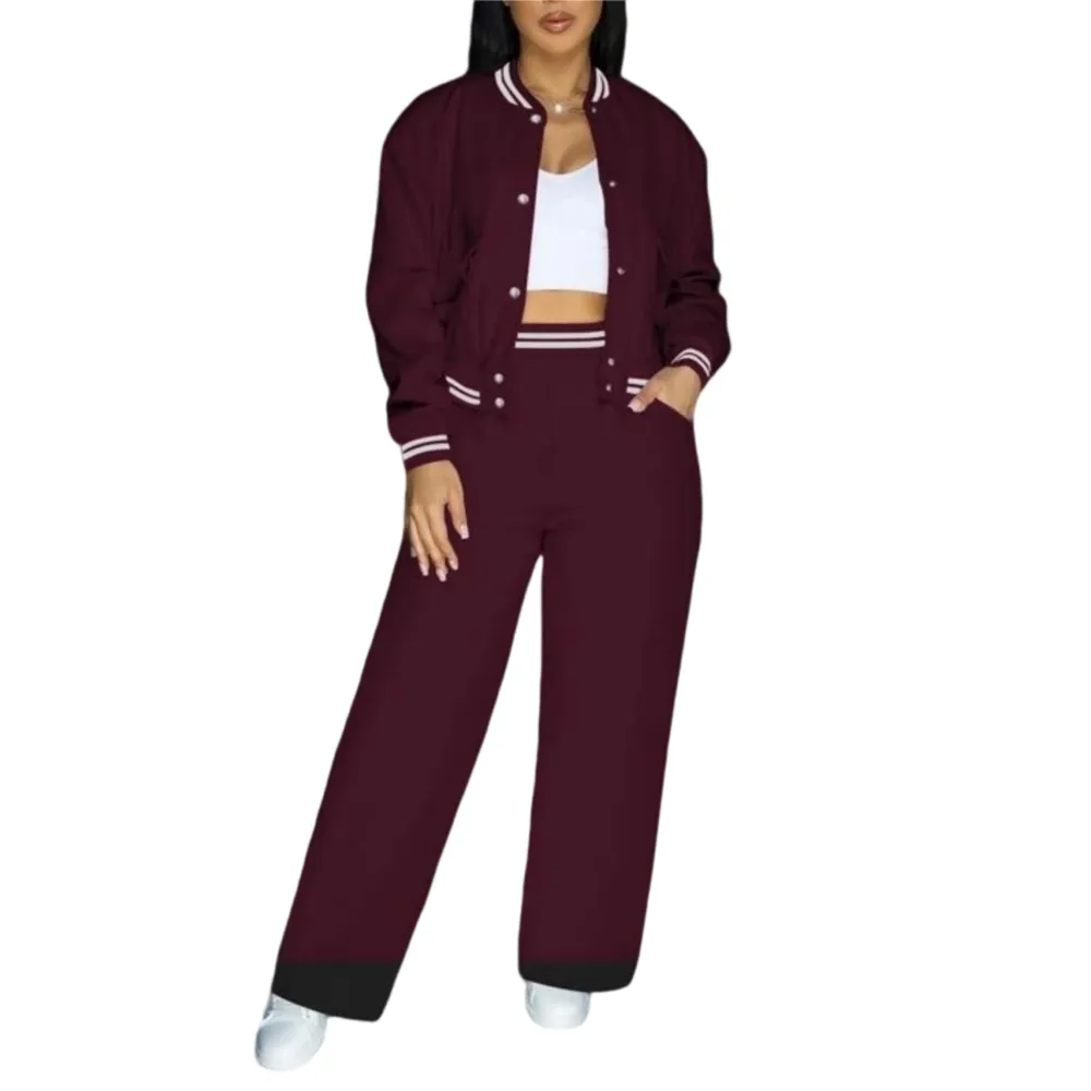 Women’s 2-Piece Baseball Jacket Set