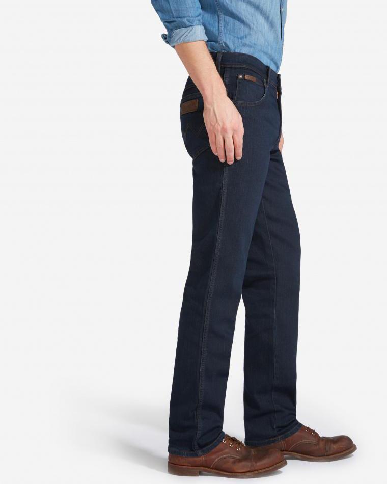Texas Stretch Authentic Straight Mens Jeans - Blue Black