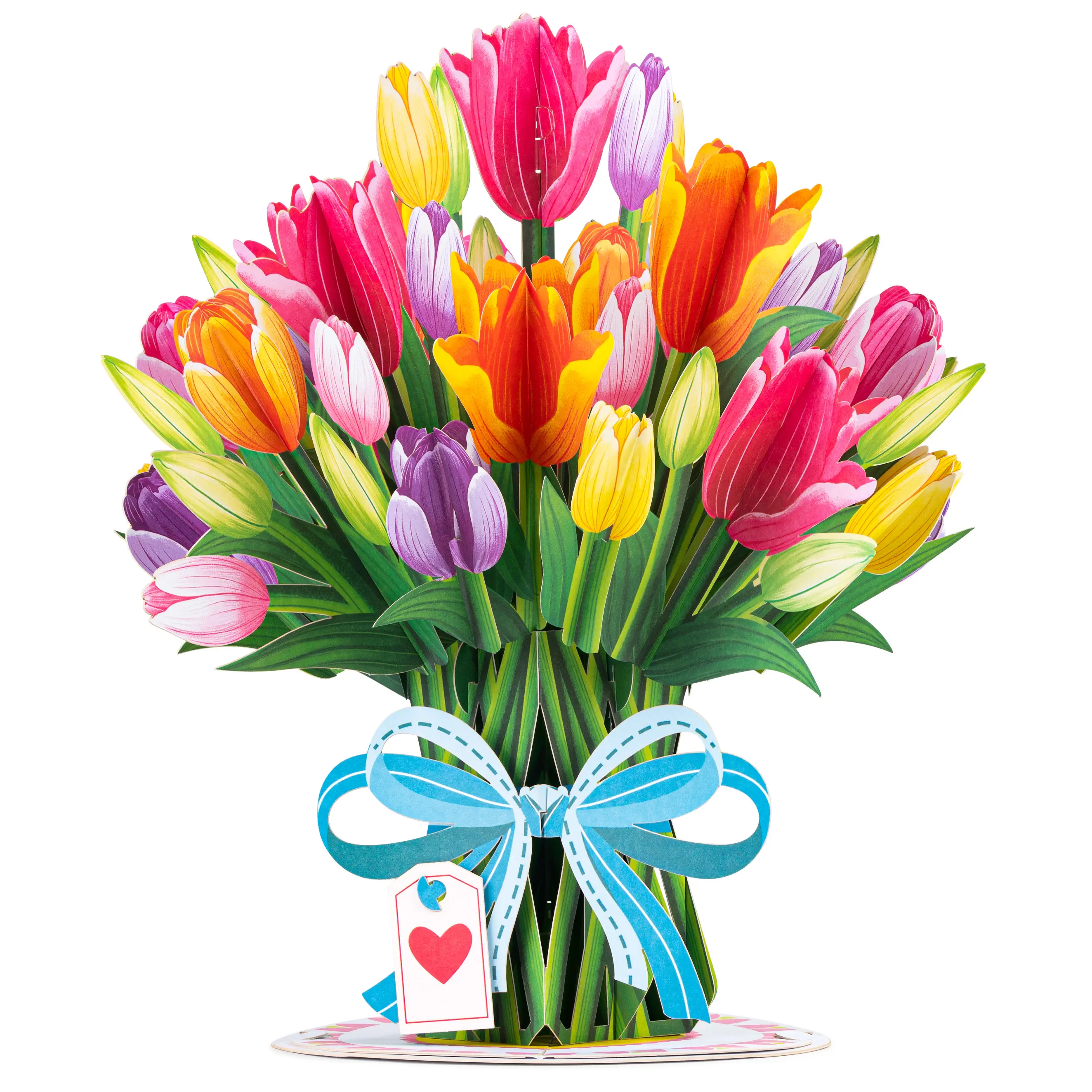 Paper Love HugePop Tulip Flower Pop Up Card for Mother's Day Birthdays & Valentine's Day