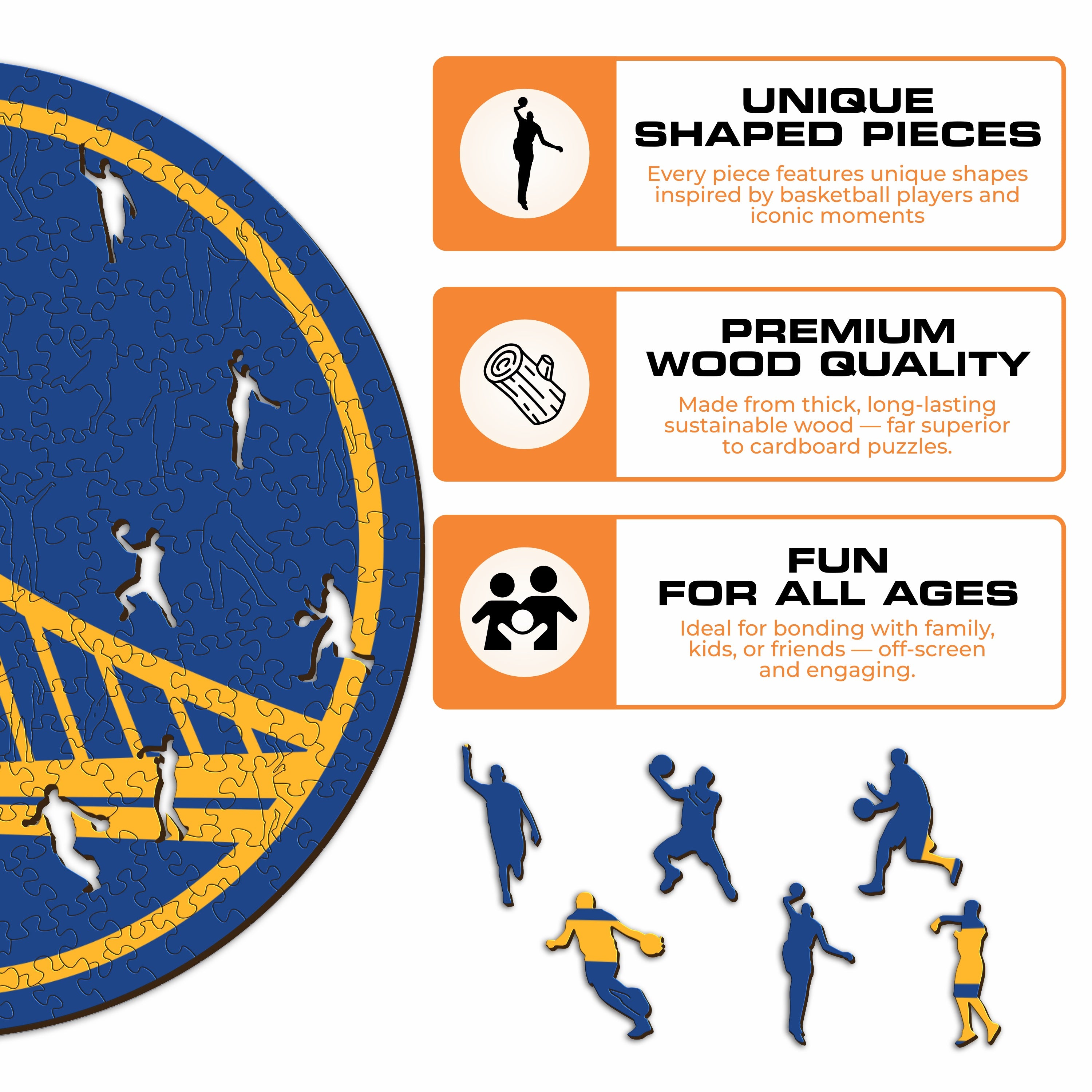 Golden State Warriors™ - Wooden Puzzle