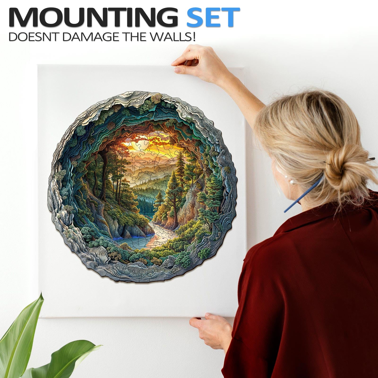 Cave Forest Wooden Jigsaw Puzzle