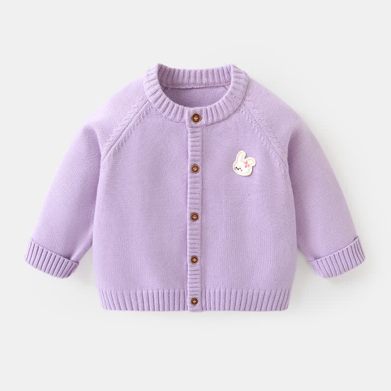 Baby Toddler Bear Bunny Patch Cardigan