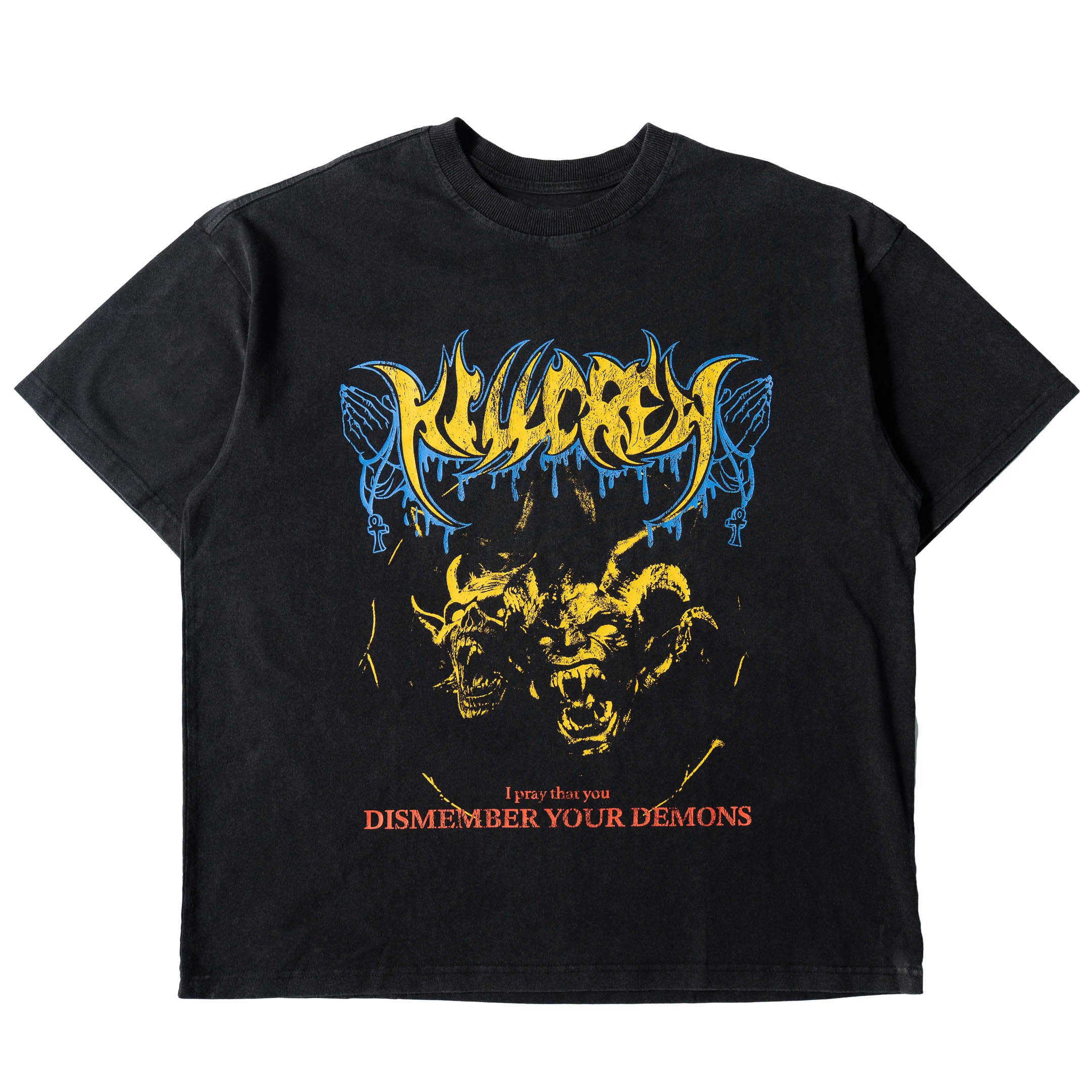 RELAXED FIT LUX DISMEMBER YOUR DEMONS T-SHIRT