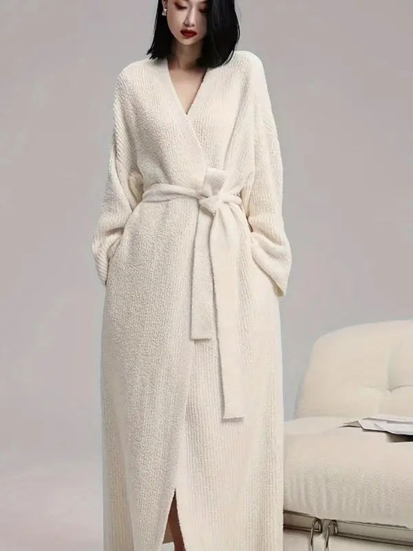 Women's Double-Sided Fleece Robe