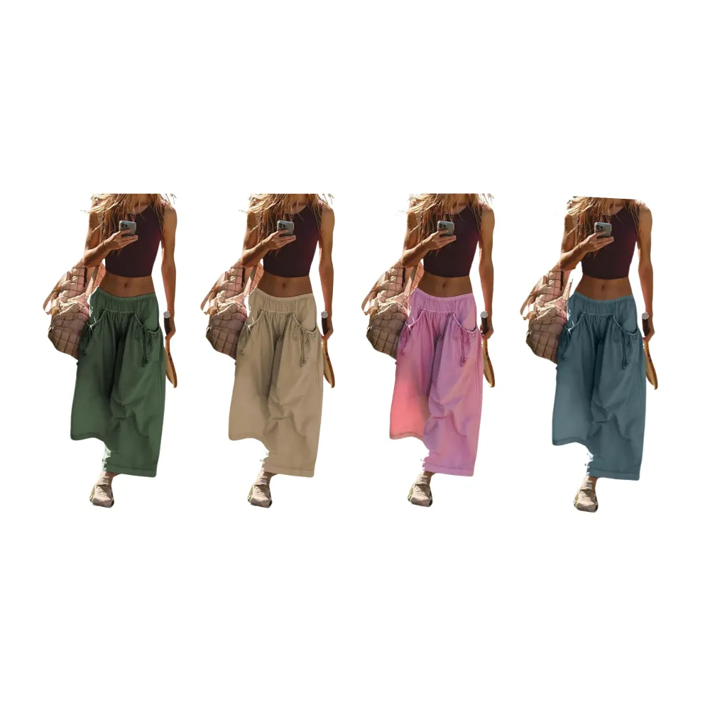 Women's Loose Wide Leg Track Pants