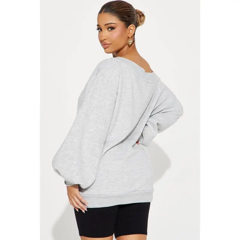Shoulder Oversized Sweatshirt