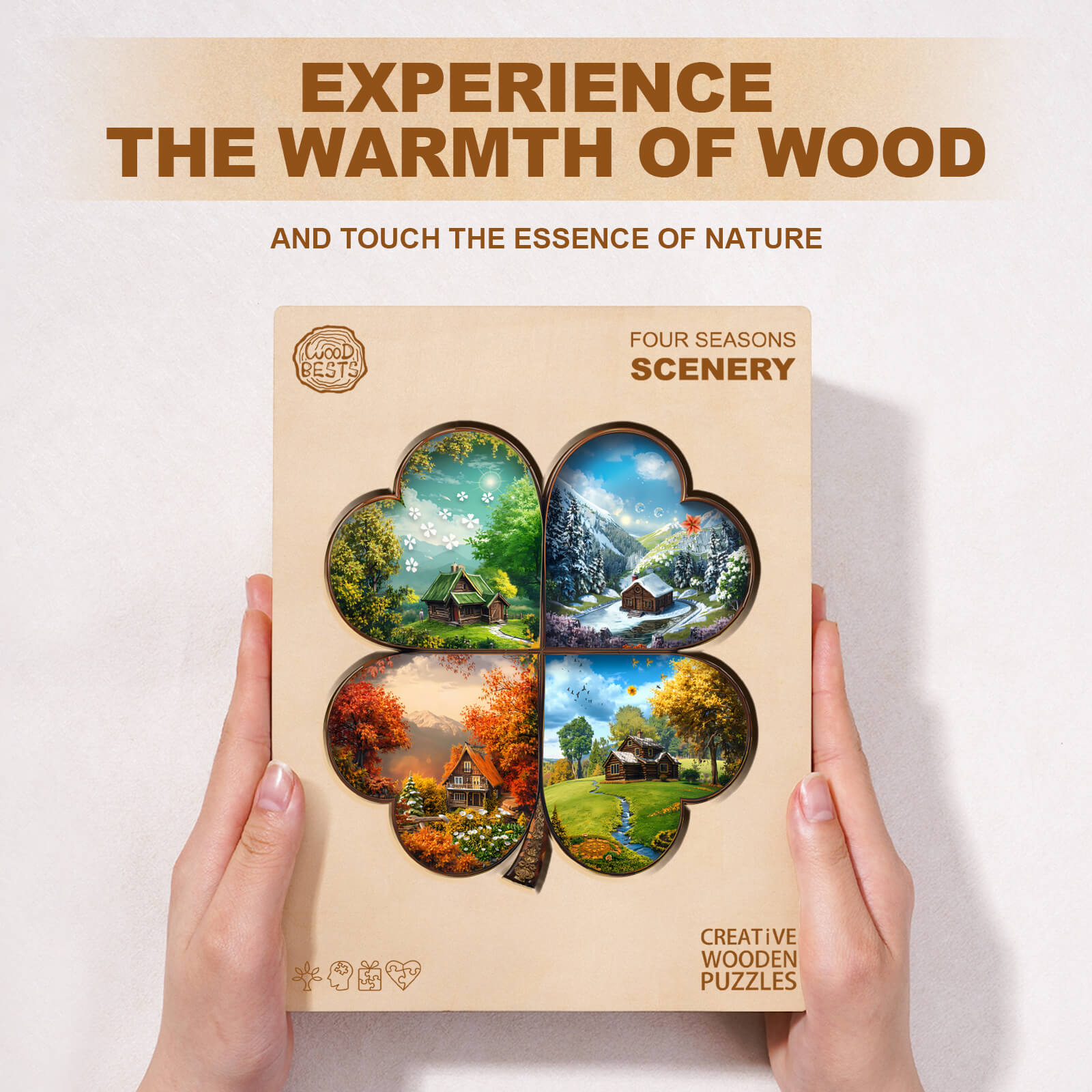 Seasons Scenery Wooden Jigsaw Puzzle