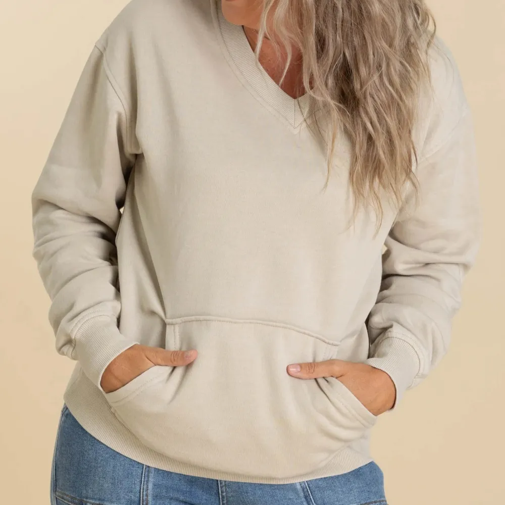 Cozy Campfire V-Neck Sweatshirt