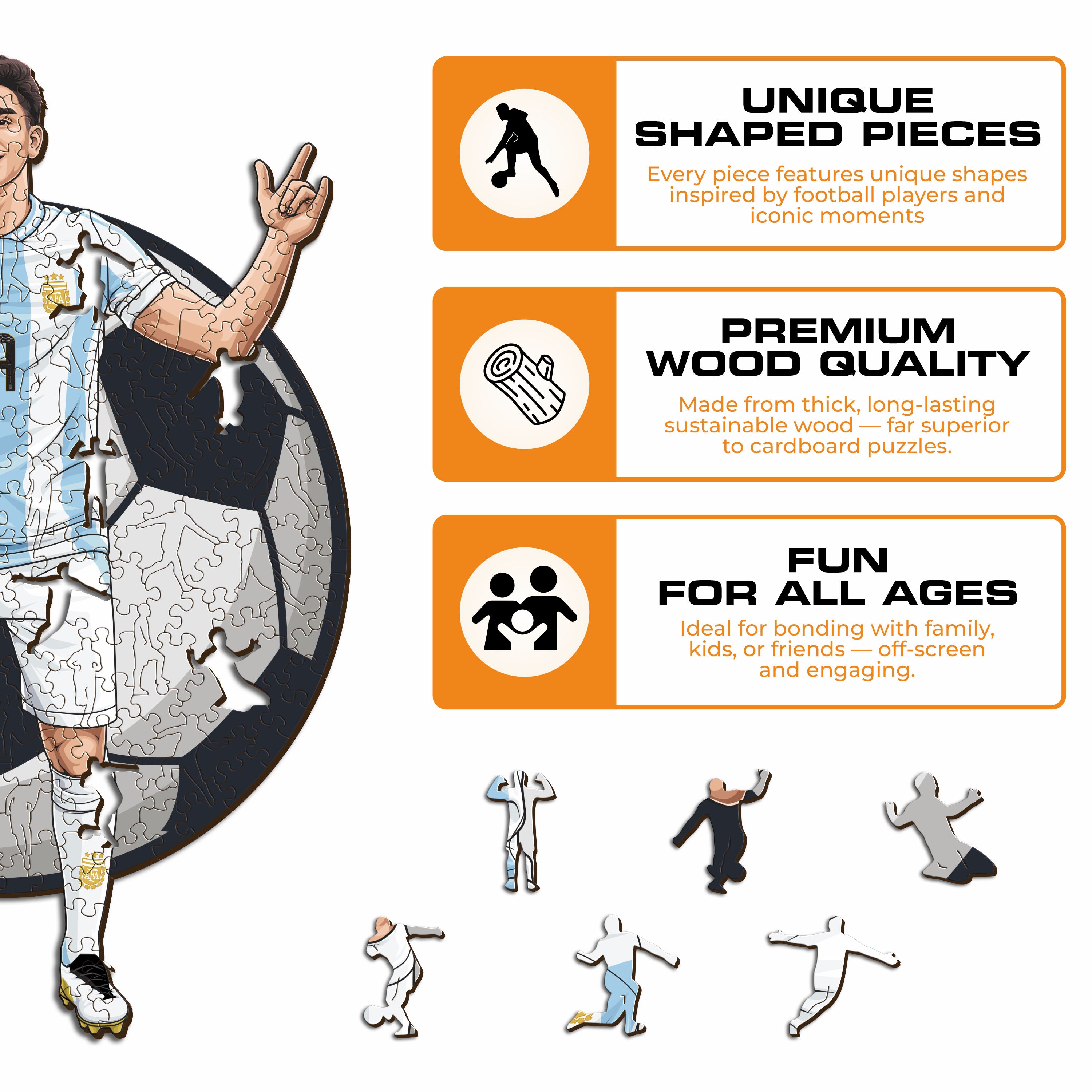 Julián Álvarez - Wooden Puzzle