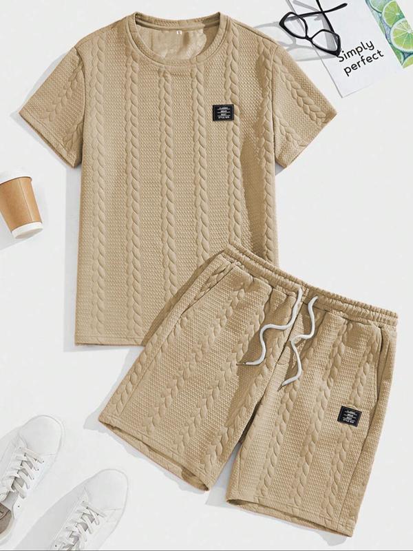 ⭐Men’s Casual T-Shirt & Drawstring Shorts Set (Regular Fit)