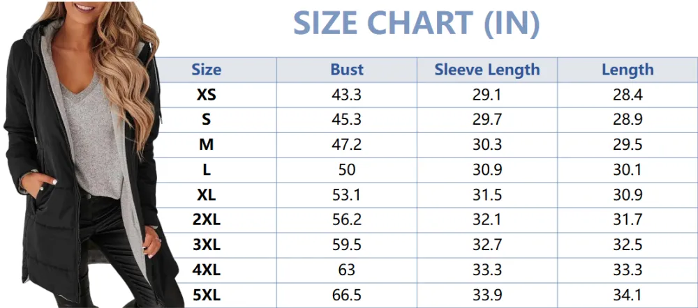 Womens Warm Puffer Down Jacket Hooded