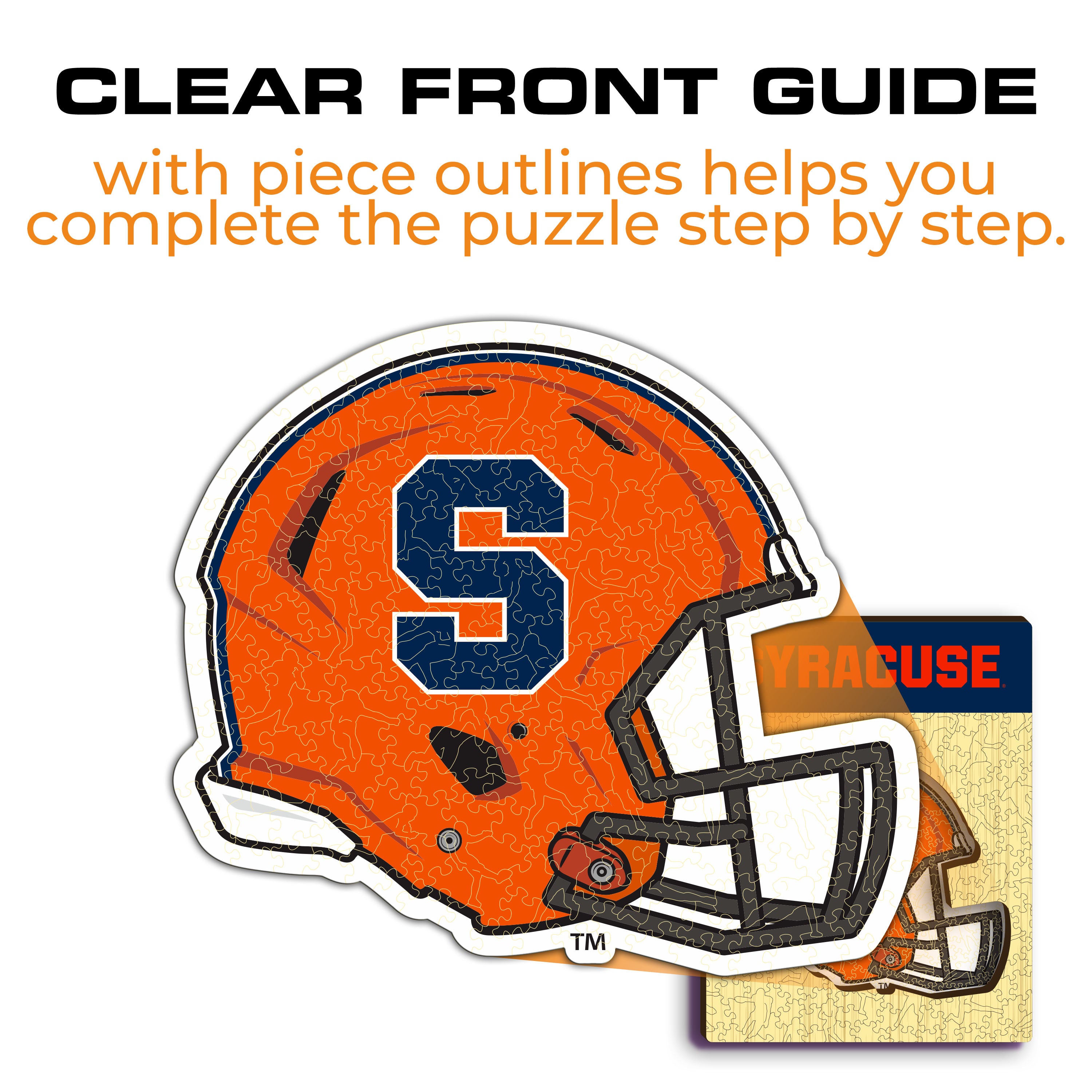 Syracuse University Helmet - Wooden Puzzle