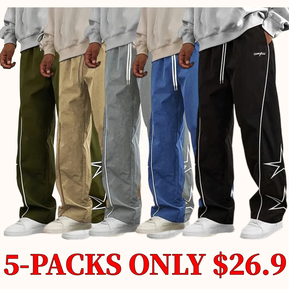 Men's star-print cargo pants