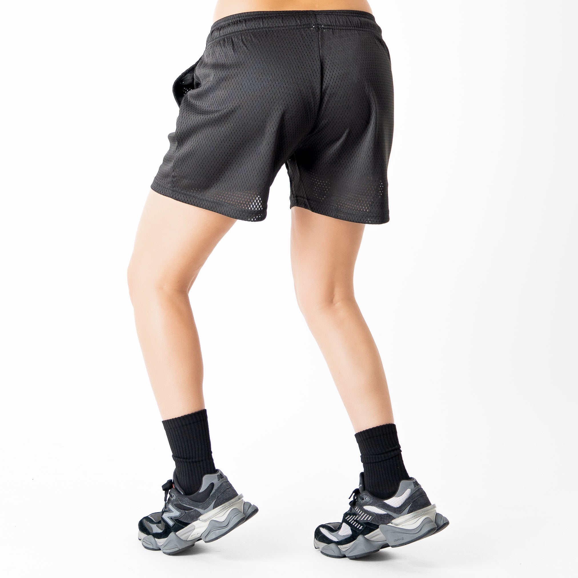 VENTED MESH SHORTS MISFIT - BLACK / RED