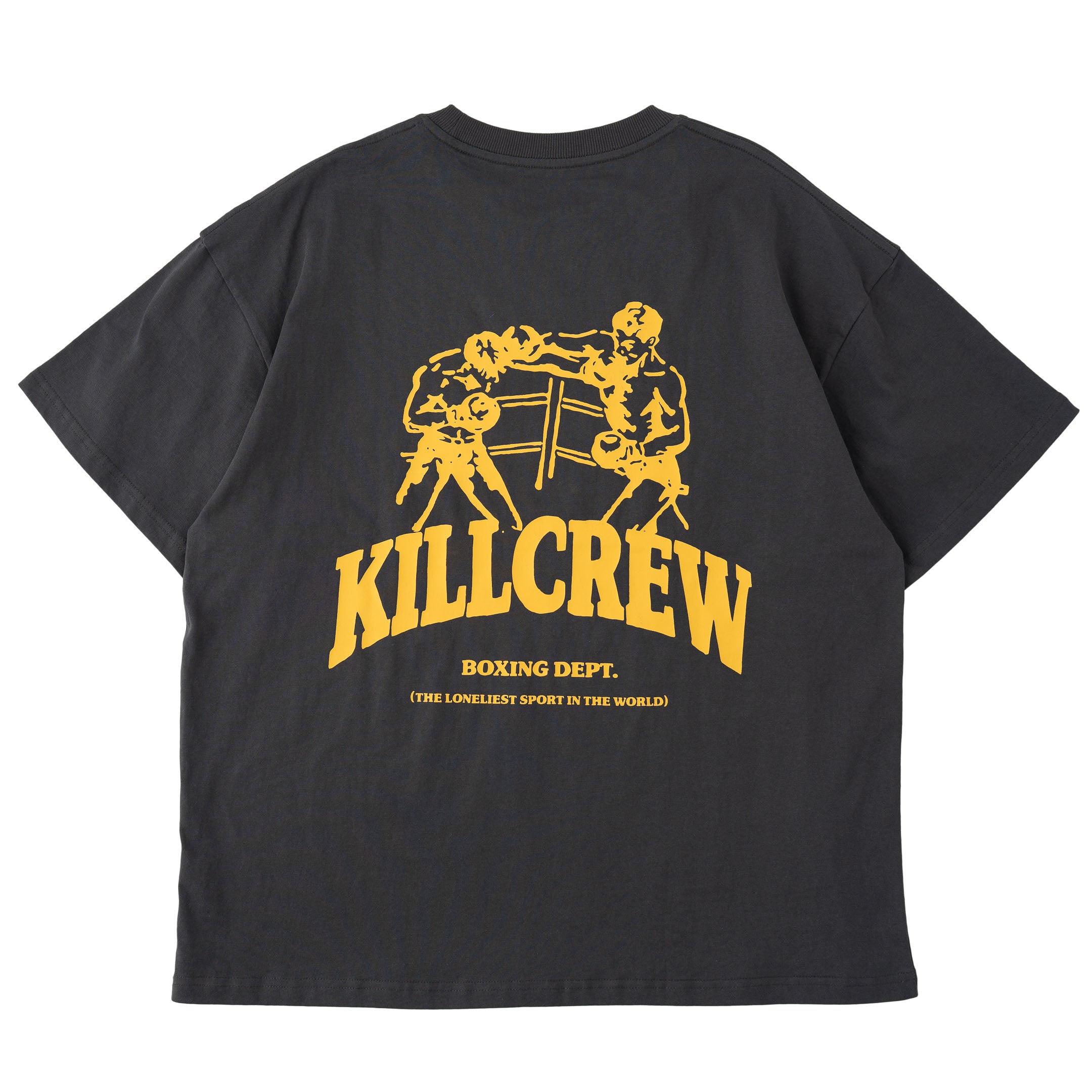RELAXED FIT BOXING DEPARTMENT T-SHIRT - GUNMETAL / GOLD