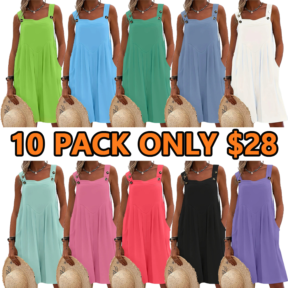 🔥10 PACKS $28 | Women's Plus Size Casual Fashion Spring Wide Leg Shorts