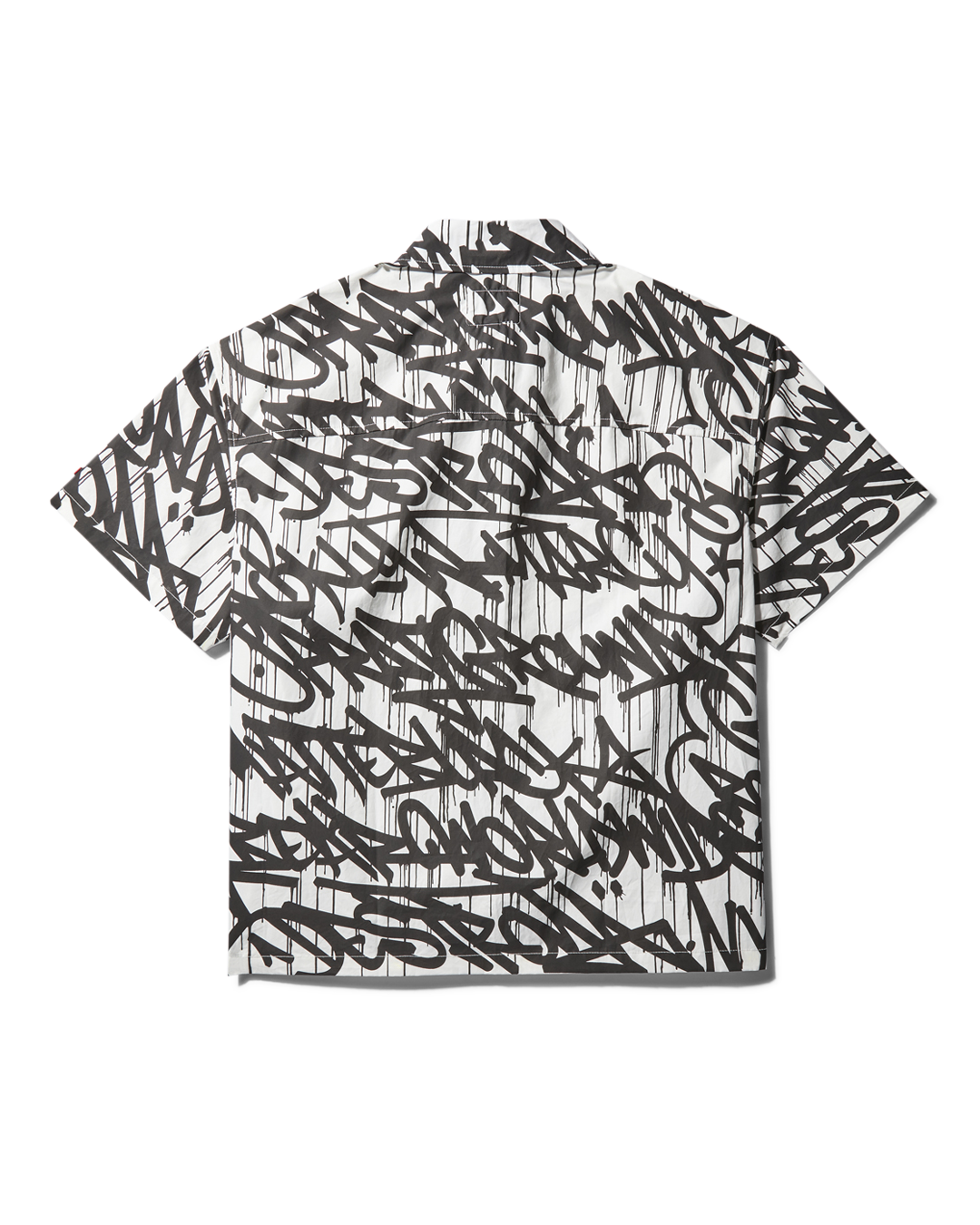 GRAFFITI SHORT SLEEVE BUTTON FRONT SHIRT