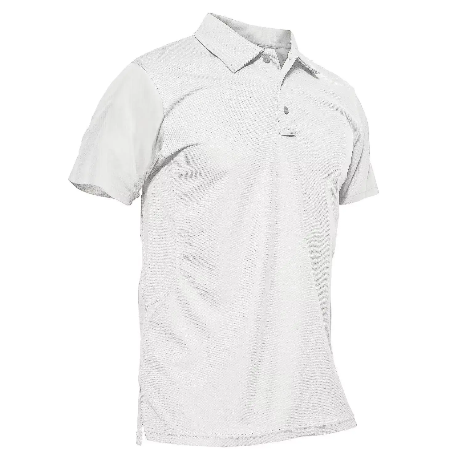 Men's Polo Shirt Quick Dry Performance Short Sleeve Pique Jersey Golf Work Polo Shirt Casual Menswear Top Outdoorfun
