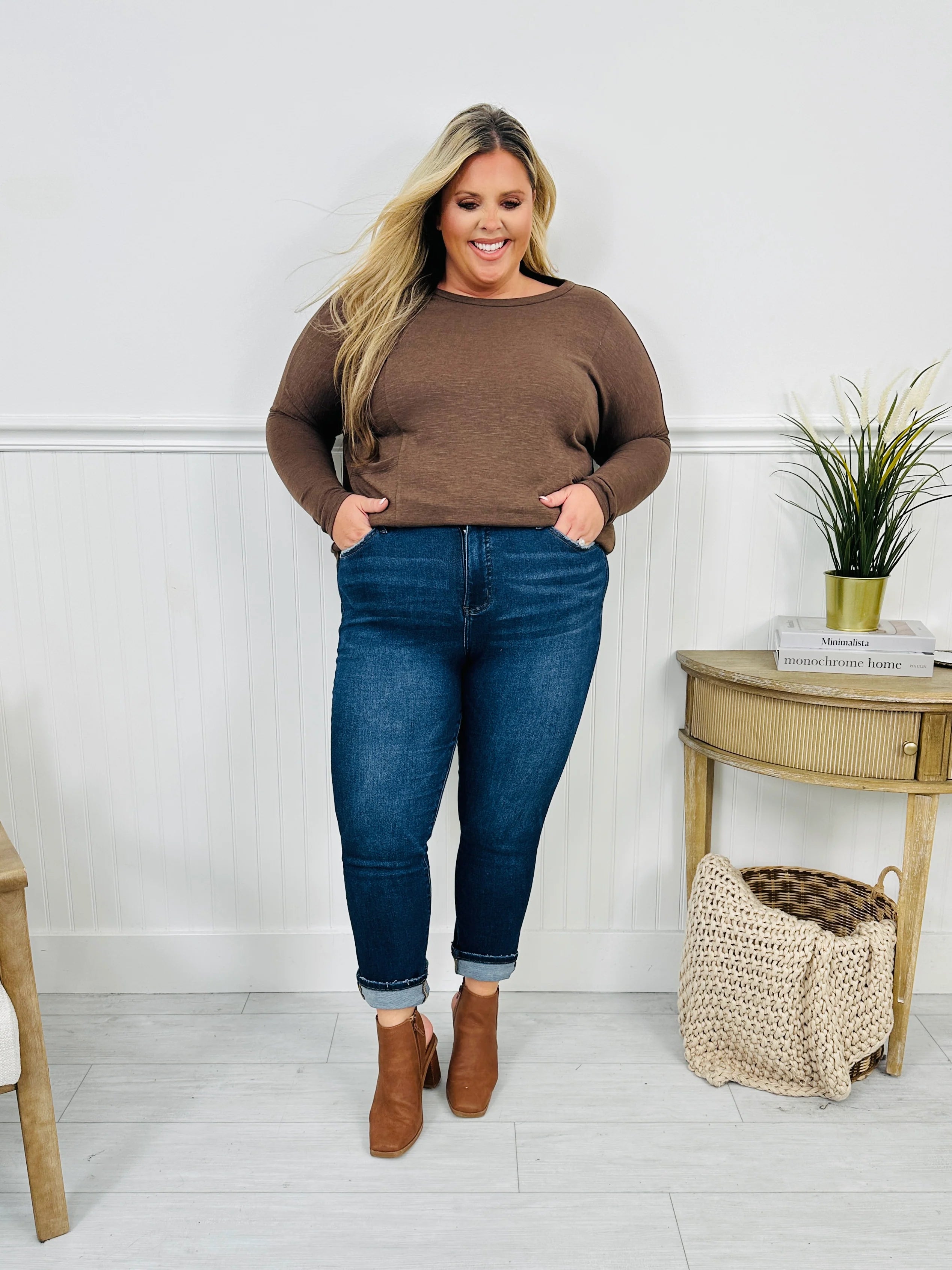 All In The Details Tummy Control Cuffed Skinny Jeans