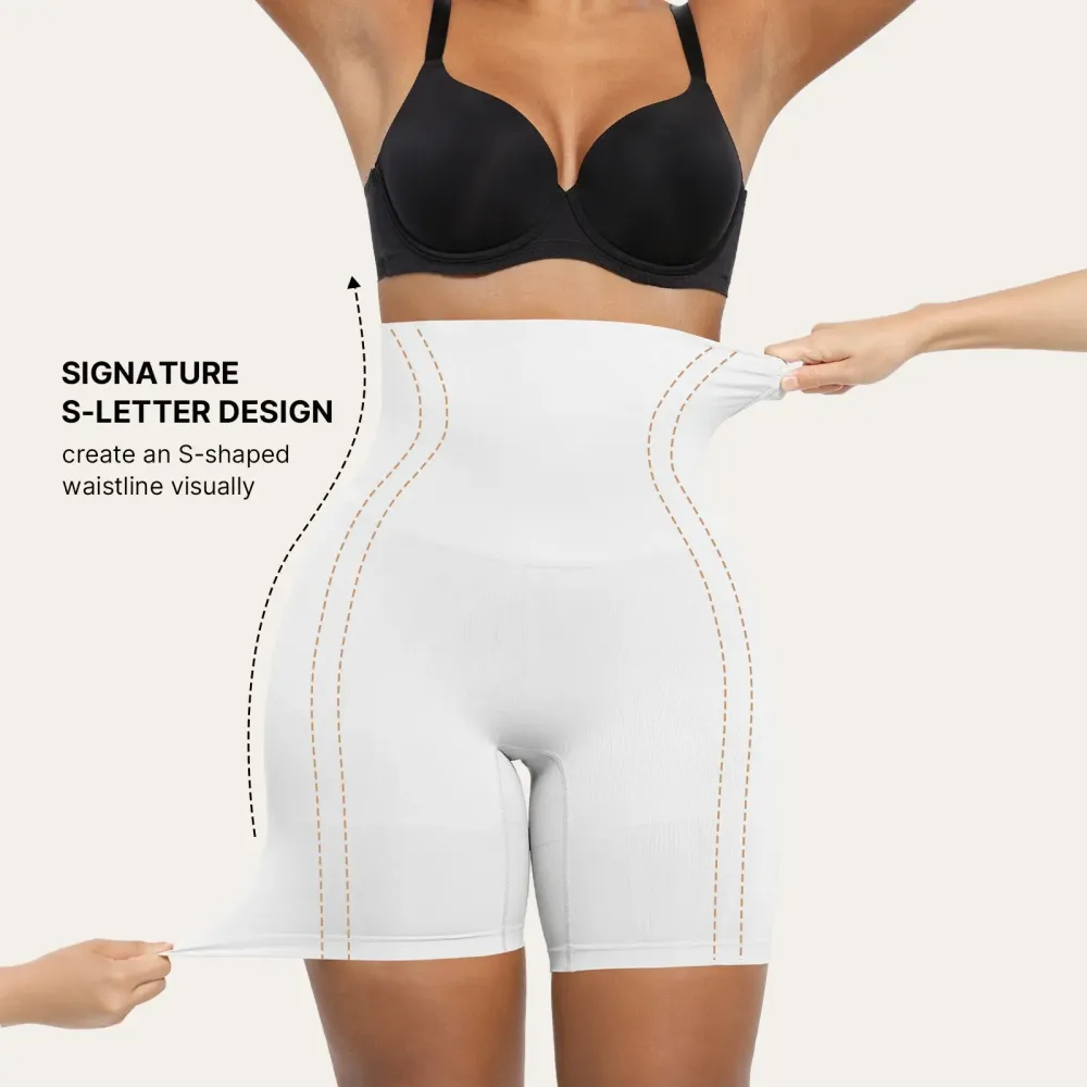Shapellx Shapewear Sculpting Shorts for Women Seamless High Waisted Body Shaper Thigh Slimming Underwear