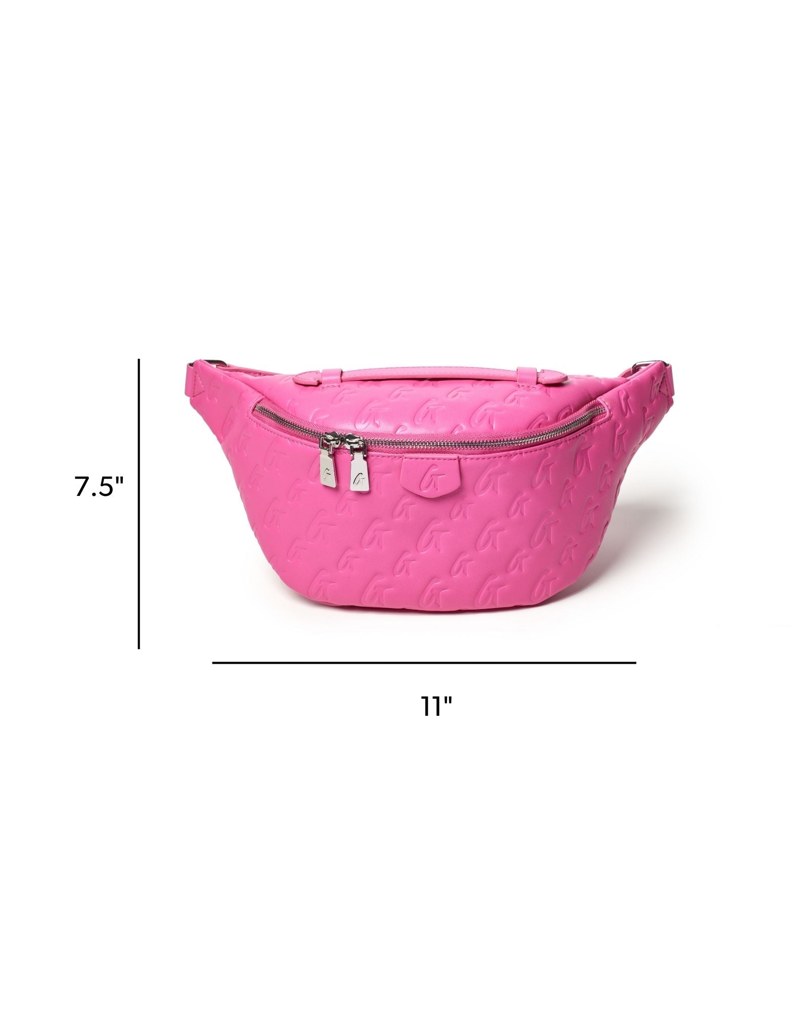 MONOGRAM FANNY PACK - HOT PINK