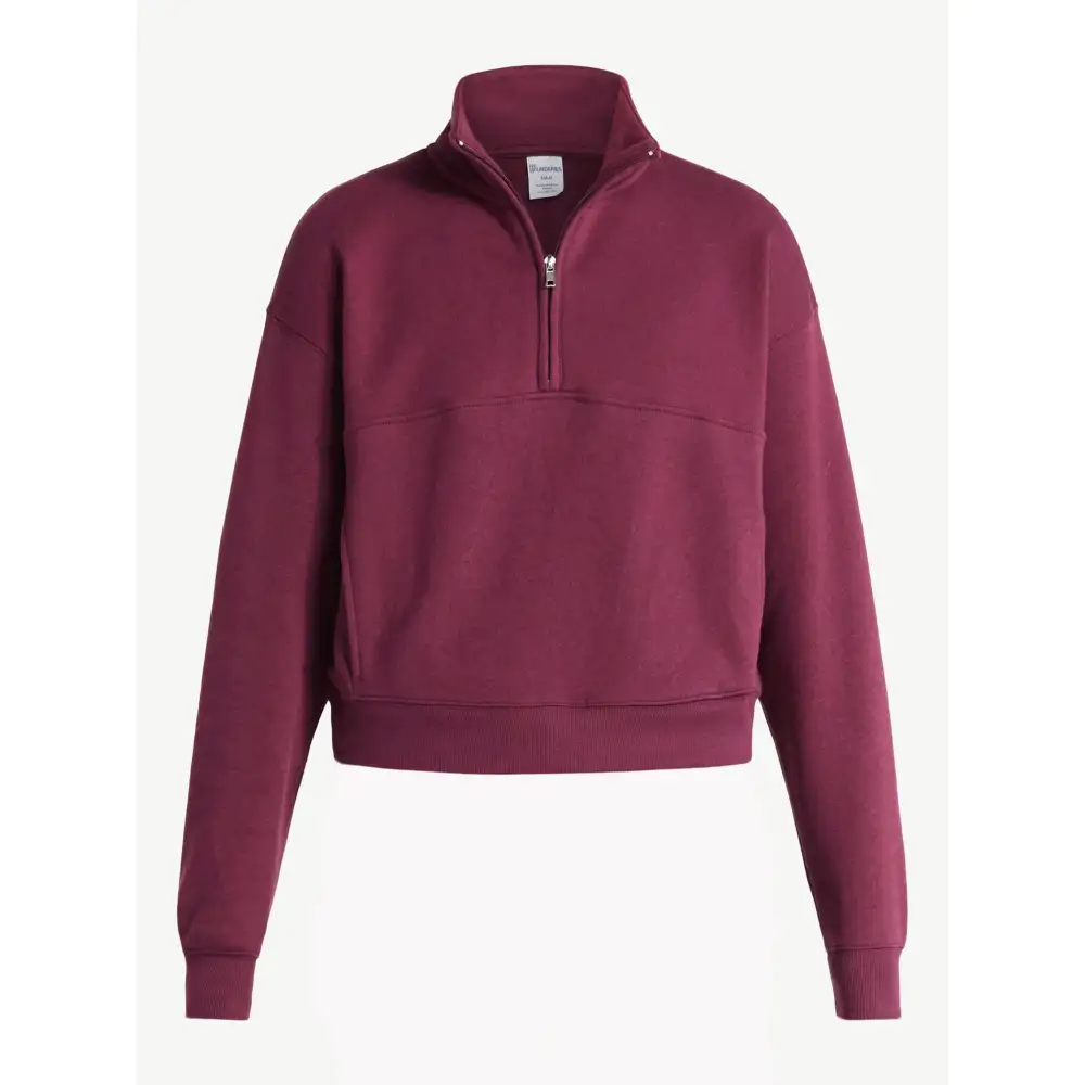 Women’s 2-Piece Set – Half Zip Sweatshirt & Wide Leg Pants