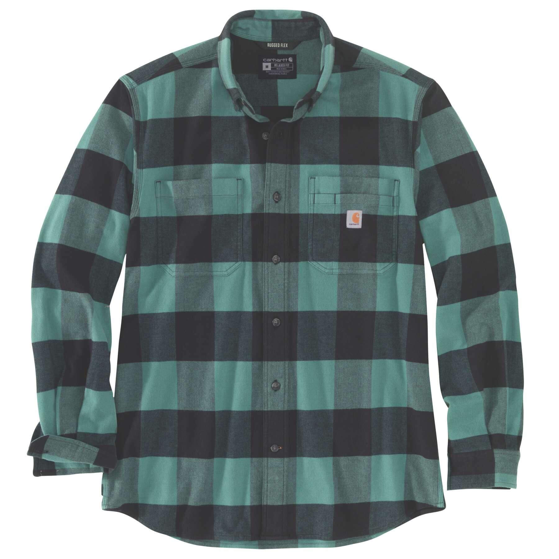 CHT Midweight Flannel Relaxed Fit Long-Sleeve Plaid Shirt 105432