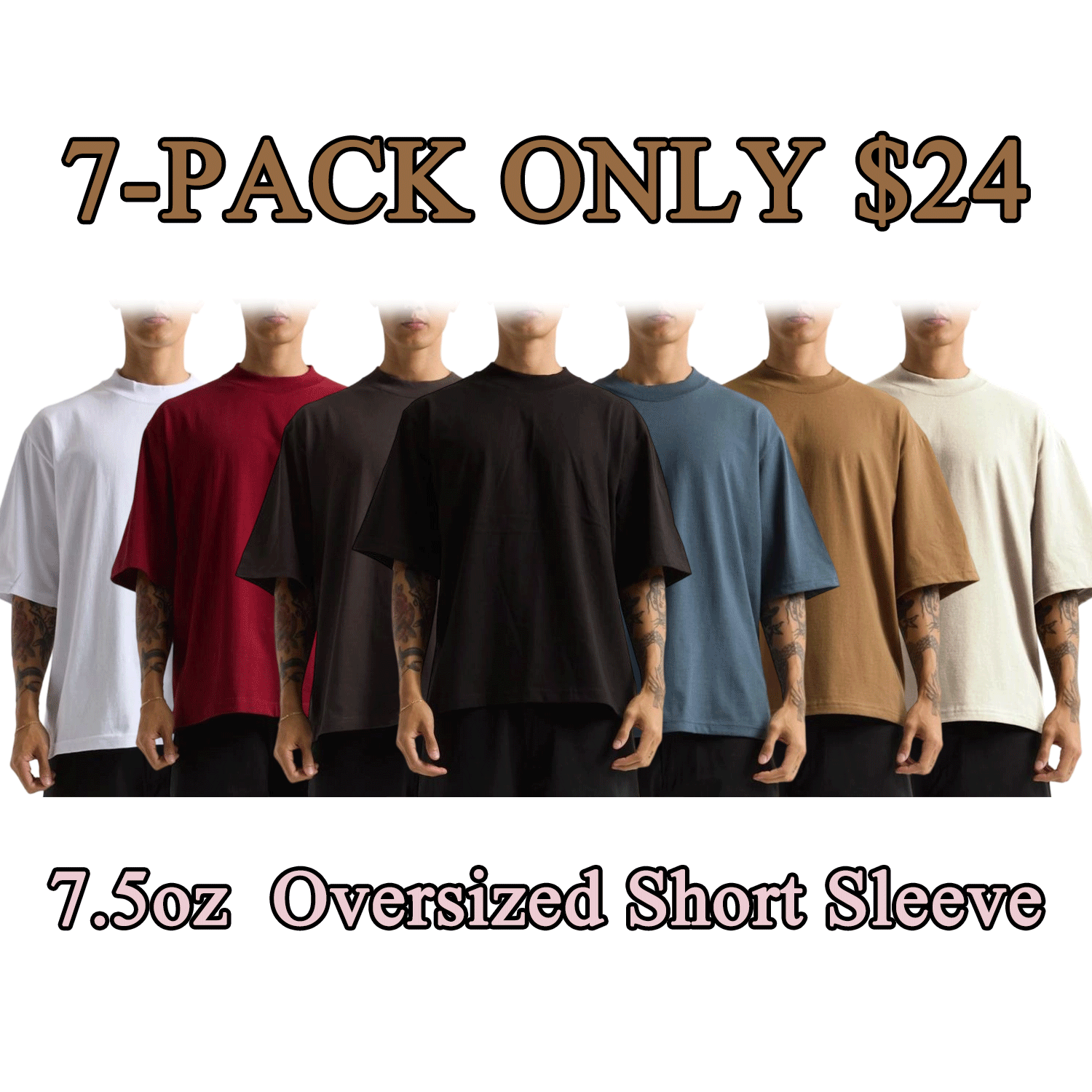 Men’s Heavyweight Oversized Cotton T-Shirt (Relaxed Fit)