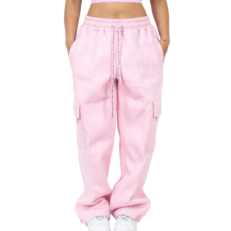 Woman Heavyweight Baggy Cargo Sweatpants