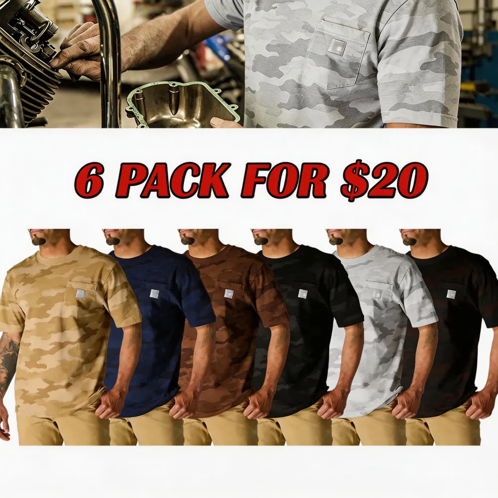 Men's Multi-Color Camo Short Sleeve Tee | Casual Everyday Style