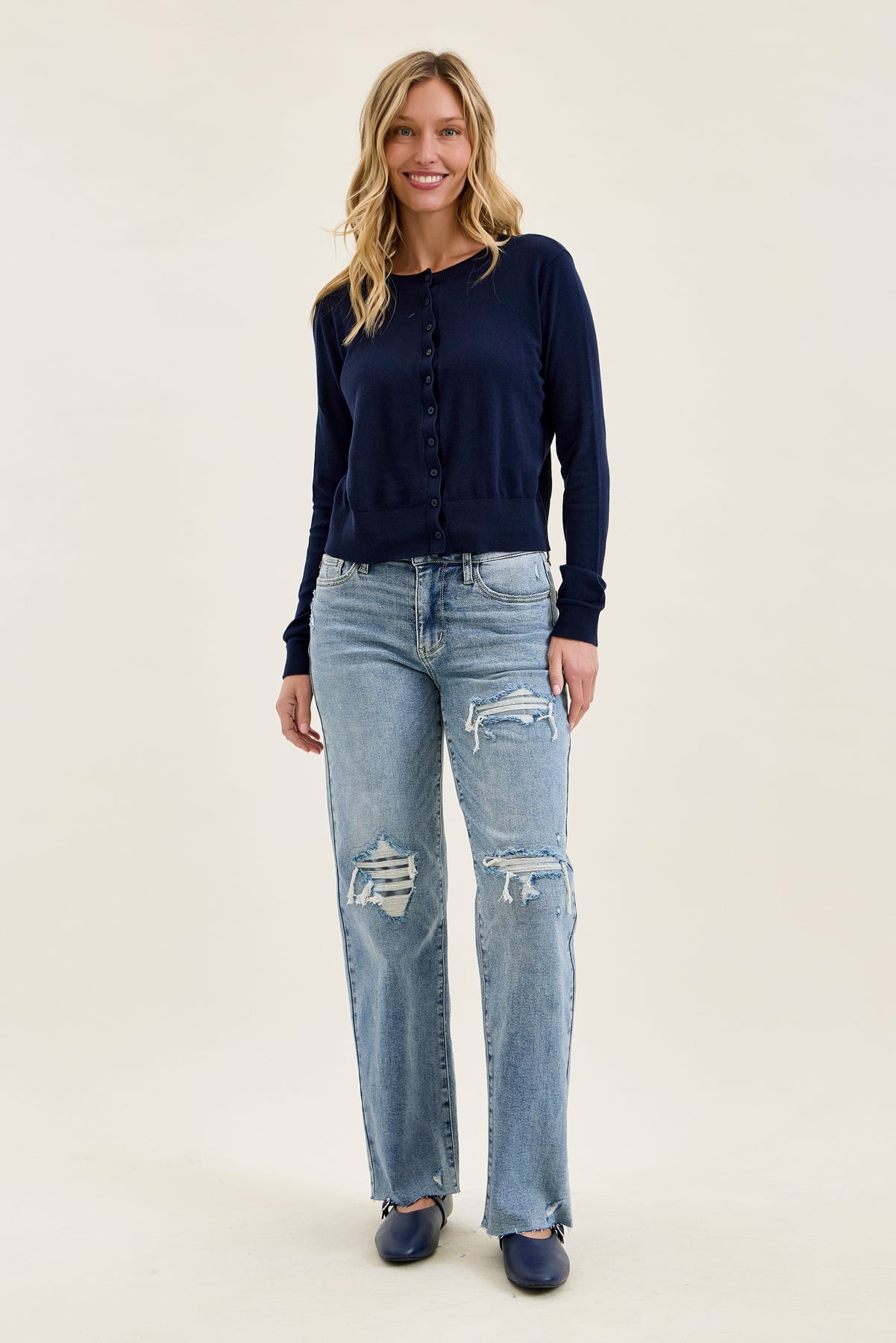 Brenda Retro 90s Destructed Straight