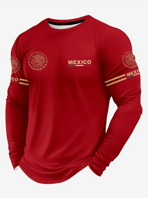 Men’s Printed Long Sleeve Performance Tee