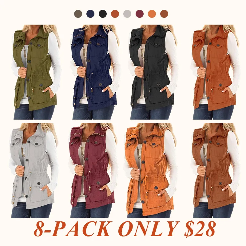 Women's Casual Military Utility Jacket