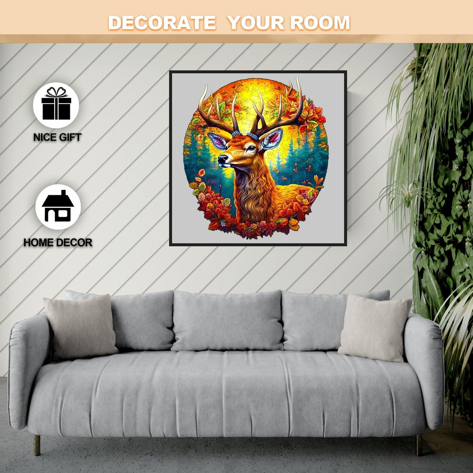 Deer Of Life-1 Wooden Jigsaw Puzzle