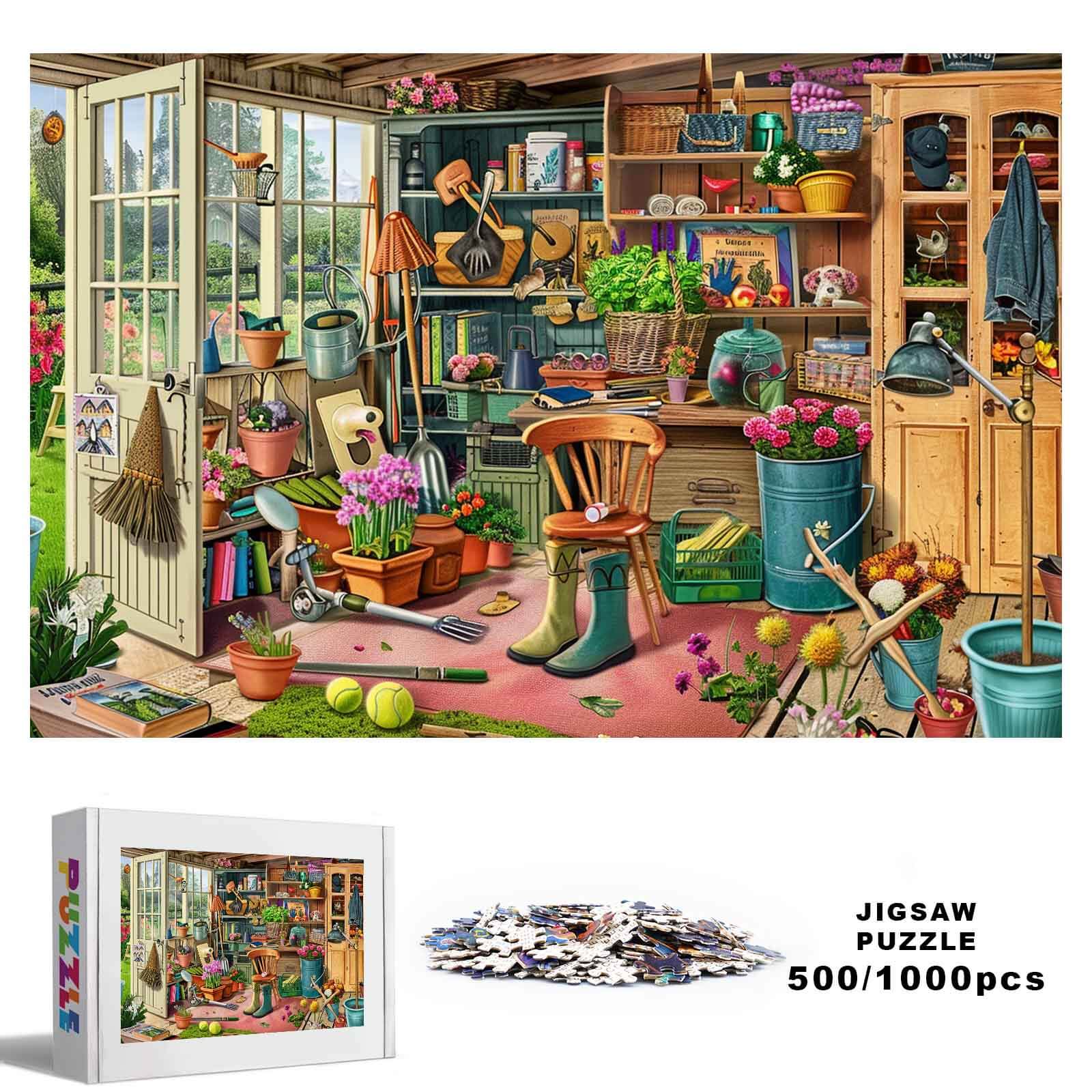 Messy Warehouse 500 / 1000 Piece Puzzle