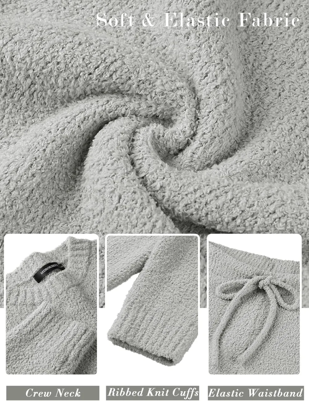 Womens Pajama Sets 2025 Fall Lounge Sweater Set