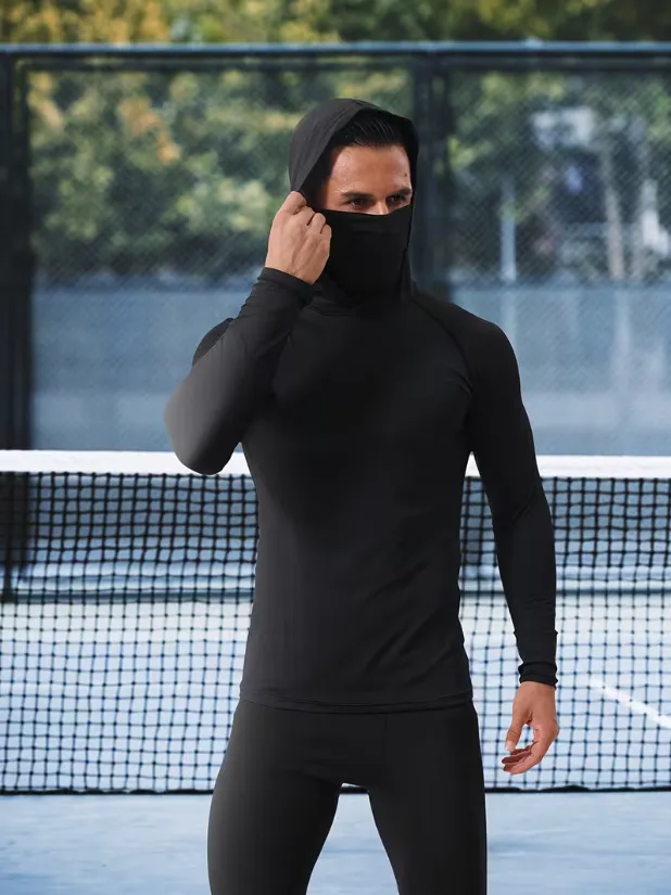 Men's Casual Hoodie Pullovers Slim Fit Long Sleeve Lightweight UPF