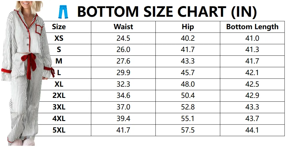 Womens Striped Pajama Set