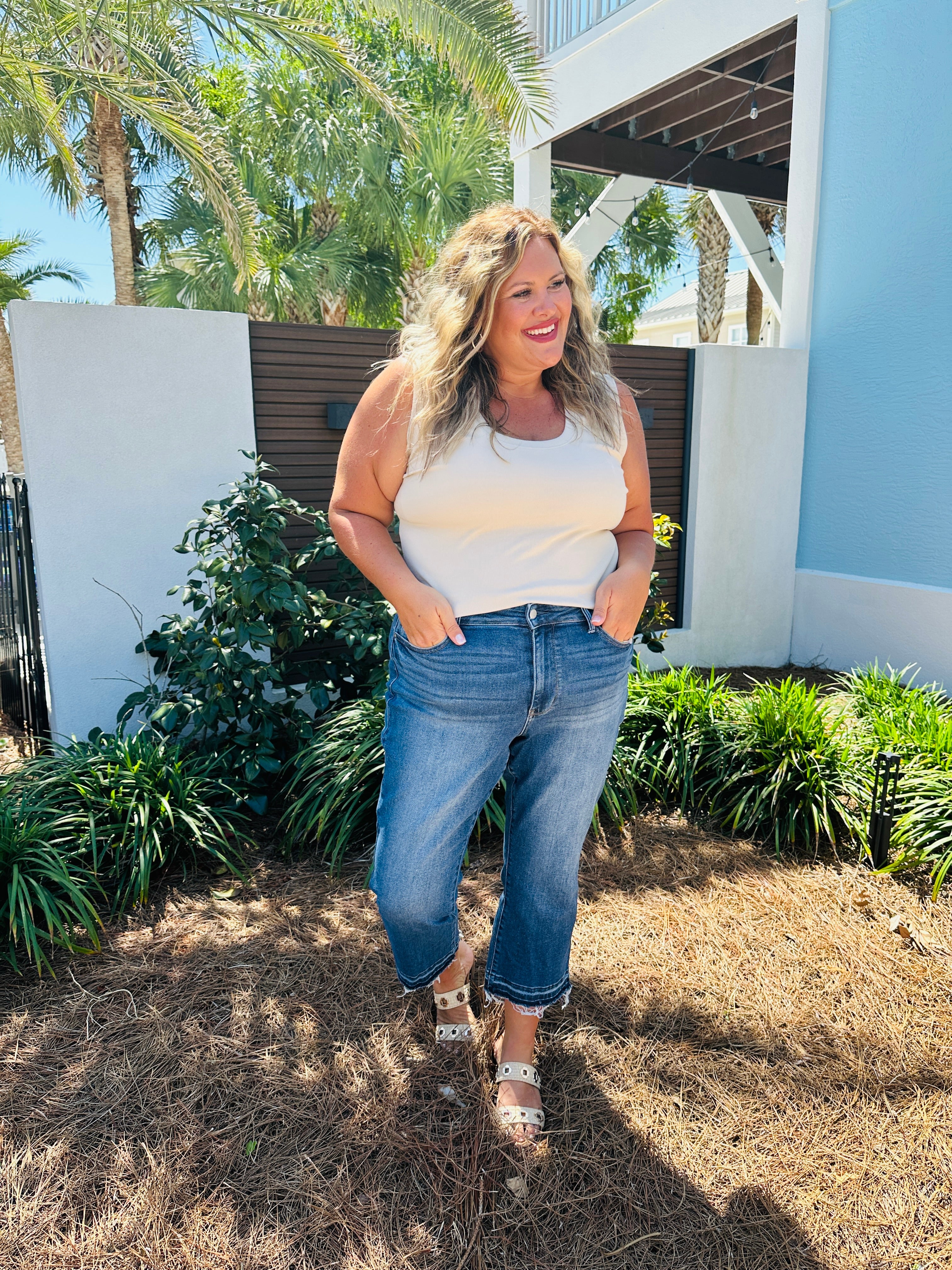 Judy Blue When Summer Kicks In Kick Flare Jeans
