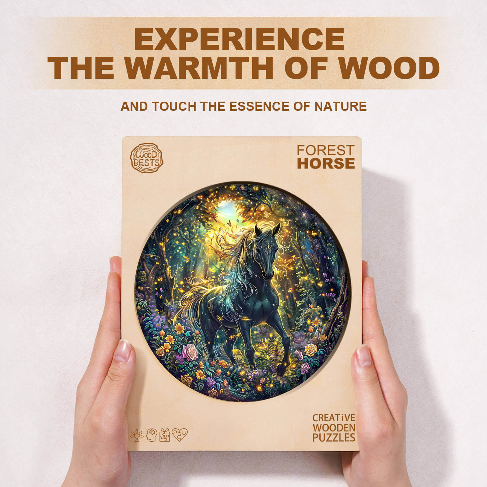Forest Horse Wooden Jigsaw Puzzle