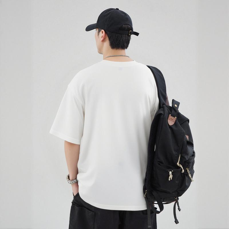 No Sagging! Heavyweight Oversized TShirts - Shape-Retaining, Thick Cotton, Strong Neckline & Premium Look Mens Tshirts Crewneck Tees for Summer & Spring