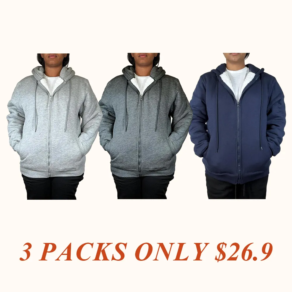 Women's Regular Fit Heavyweight Sherpa Fleece Lined Hoodies