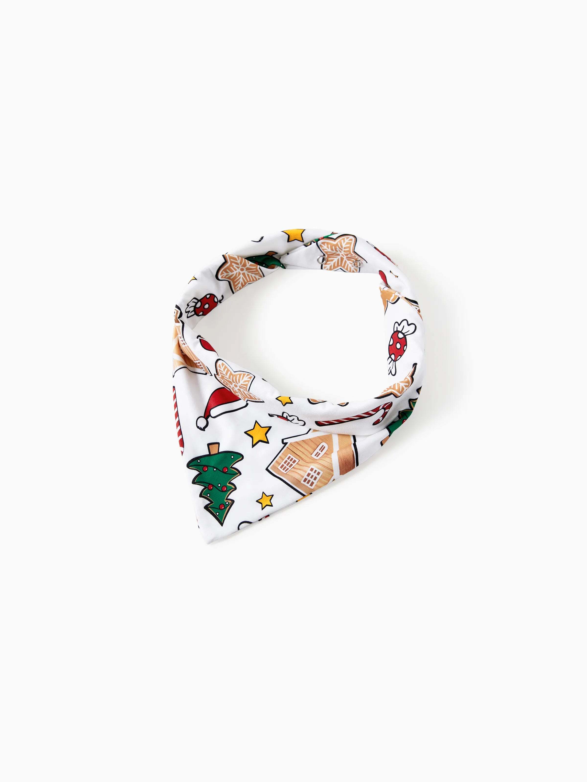 Gingerbread House Pajamas Matching Family Green Christmas PJs Sets with Christmas Socks Multi-color